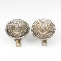 vechi butoni mexicani - Sombrero - argint cca 1950